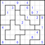 Судоку-пазл 9х9 #273 очень трудный