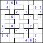 Судоку-пазл 9х9 #276 очень трудный