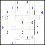 Судоку-пазл 9х9 #277 очень трудный