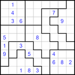 Судоку-пазл 9х9 #279 очень трудный