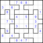 Судоку-пазл 9х9 #280 очень трудный