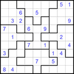 Судоку-пазл 9х9 #283 очень трудный