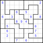 Судоку-пазл 9х9 #285 очень трудный