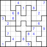 Судоку-пазл 9х9 #286 очень трудный