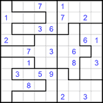 Судоку-пазл 9х9 #289 очень трудный