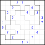 Судоку-пазл 9х9 #290 очень трудный