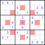 Судоку-астериск 9х9 #3 средний Судоку-астериск 9х9 #3 средний