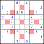 Судоку-астериск 9х9 #4 средний Судоку-астериск 9х9 #4 средний
