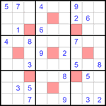 Судоку-астериск 9х9 #10 средний Судоку-астериск 9х9 #10 средний