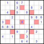 Судоку-астериск 9х9 #11 средний Судоку-астериск 9х9 #11 средний