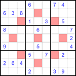 Судоку-астериск 9х9 #12 средний Судоку-астериск 9х9 #12 средний