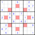 Судоку-астериск 9х9 #18 средний Судоку-астериск 9х9 #18 средний