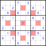 Судоку-астериск 9х9 #20 средний Судоку-астериск 9х9 #20 средний