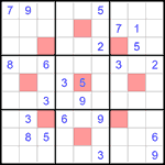 Судоку-астериск 9х9 #1 трудный Судоку-астериск 9х9 #1 трудный