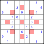 Судоку-астериск 9х9 #3 трудный Судоку-астериск 9х9 #3 трудный
