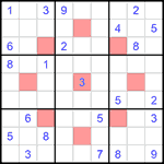 Судоку-астериск 9х9 #5 трудный Судоку-астериск 9х9 #5 трудный