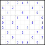 Судоку 9х9 #1163 легкий