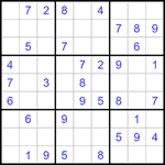 Судоку 9х9 #1164 легкий
