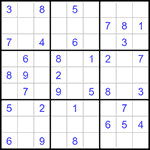 Судоку 9х9 #1165 легкий