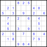 Судоку 9х9 #1168 легкий