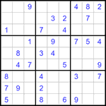 Судоку 9х9 #1169 легкий