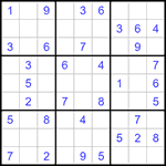Судоку 9х9 #1170 легкий