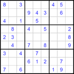 Судоку 9х9 #1172 легкий