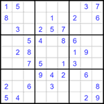 Судоку 9х9 #1176 легкий