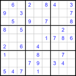 Судоку 9х9 #1177 легкий