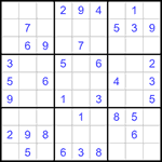 Судоку 9х9 #1180 легкий