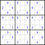 Судоку 9х9 #1181 легкий