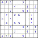 Судоку 9х9 #1183 легкий