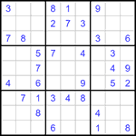 Судоку 9х9 #1185 легкий