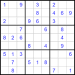 Судоку 9х9 #1186 легкий