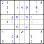 Судоку 9х9 #1188 легкий