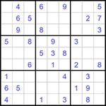 Судоку 9х9 #1189 легкий