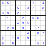 Судоку 9х9 #1190 легкий