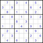Судоку 9х9 #1192 легкий