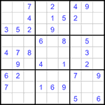 Судоку 9х9 #1193 легкий