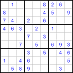 Судоку 9х9 #1194 легкий