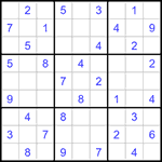 Судоку 9х9 #1131 средний