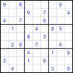 Судоку 9х9 #1133 средний