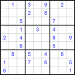 Судоку 9х9 #1135 средний
