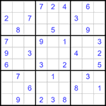 Судоку 9х9 #1139 средний