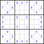 Судоку 9х9 #1140 средний