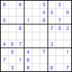 Судоку 9х9 #1141 средний