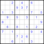 Судоку 9х9 #1143 средний