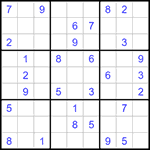Судоку 9х9 #1145 средний