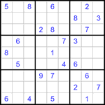 Судоку 9х9 #1147 средний