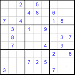 Судоку 9х9 #1148 средний